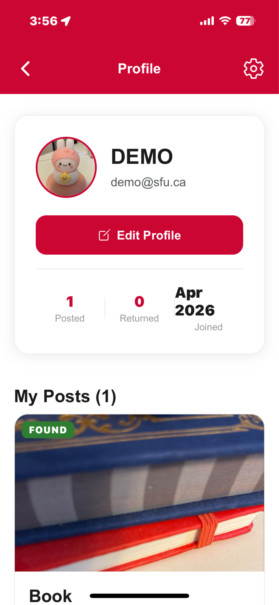 SFU Lost & Found — showcase 1